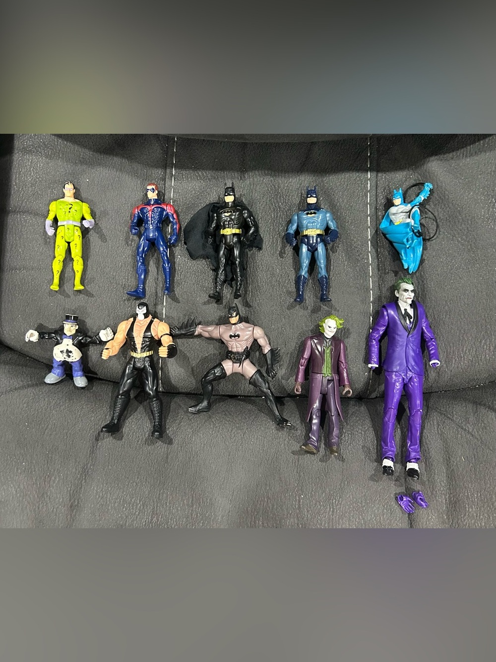Batman LOT! 10 toys! Vintage variety! Robin, Bane, Joker, Penguin, Riddler!